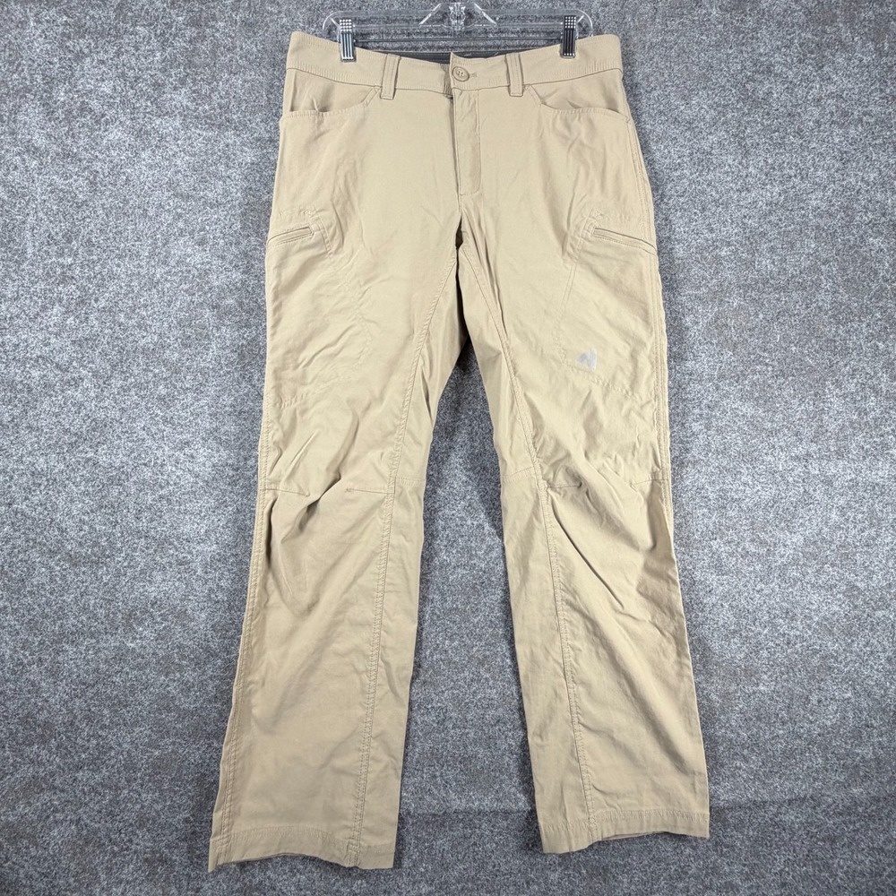 Eddie Bauer First Ascent Cargo Pants Mens 34x32 Beige Camping Hiking Outdoor